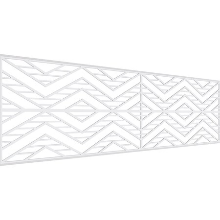 Set Of Four Panels For 94 1/2W X 28 1/4H Gilcrest Fretwork Wainscot Wall Paneling
